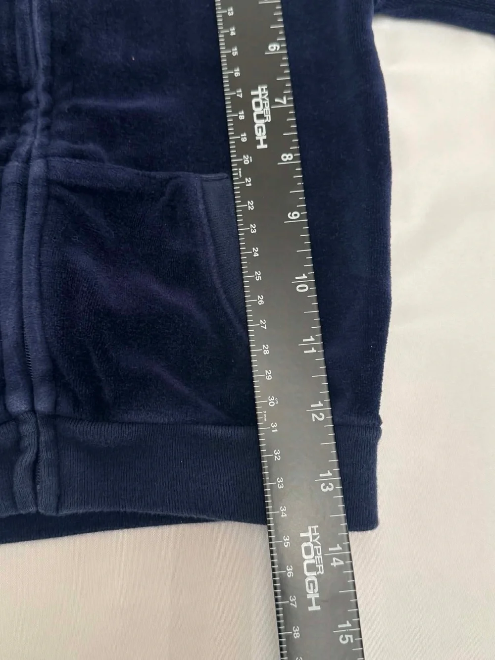 Ralph Lauren Kids Baby Navy Zip Velour Hoodie Size 24 months